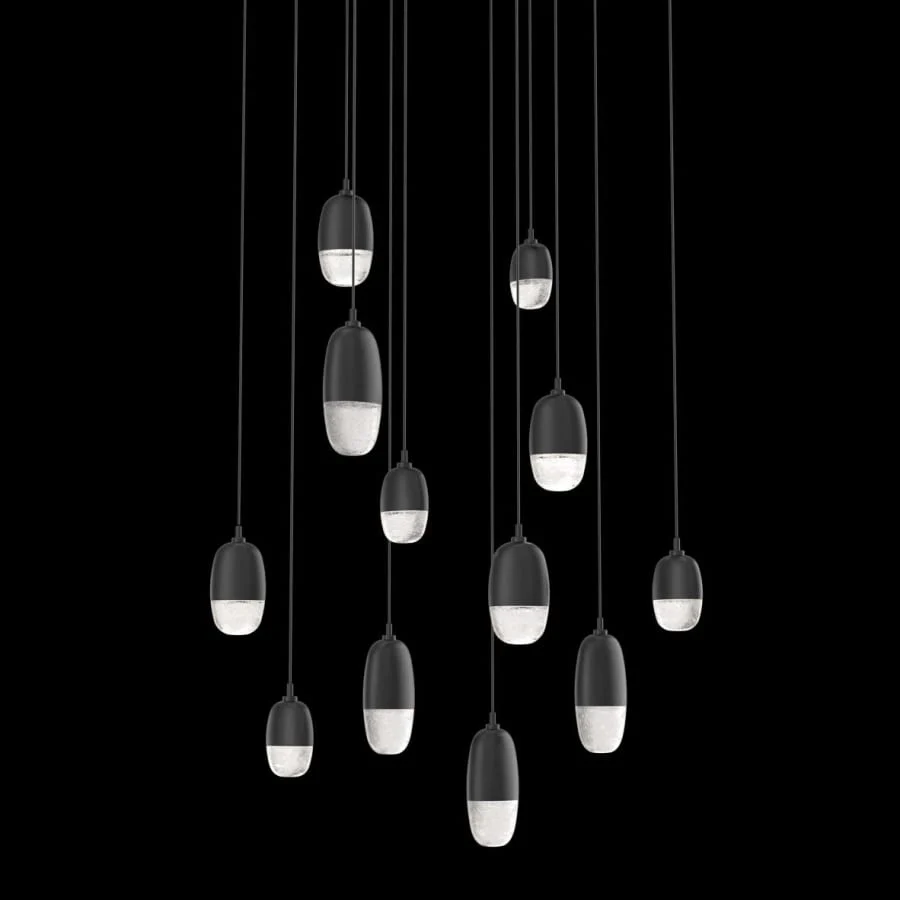 Hammerton Studio Pebble 12 Light 33" Wide LED Abstract Multi Light Pendant - 3000K - Image 1