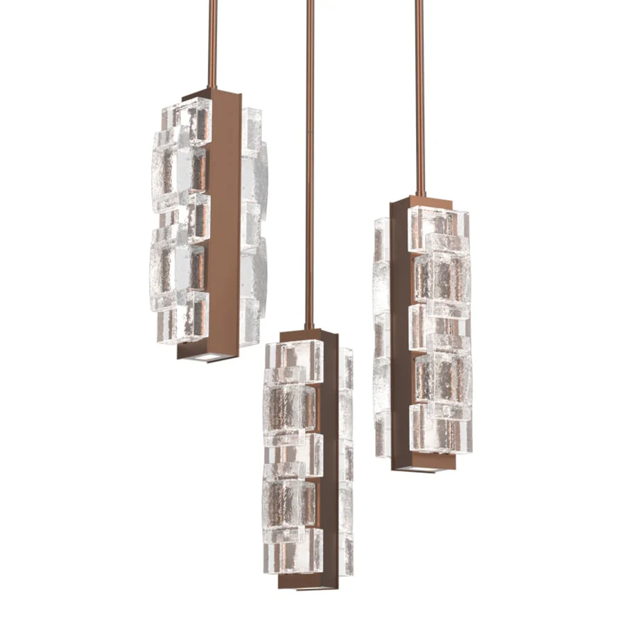 Hammerton Studio Tessera 21" Wide LED Multi Light Pendant - Image 1