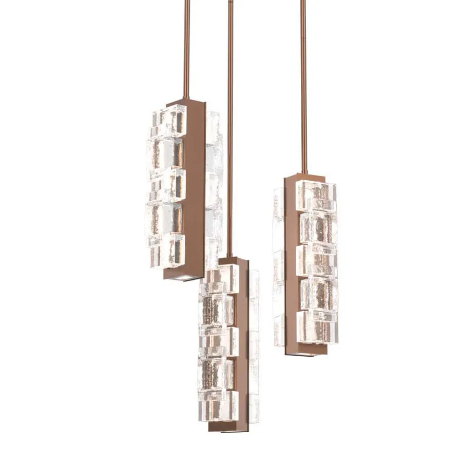 Hammerton Studio Tessera 3 Light 21" Wide LED Multi Light Pendant - 3000K - Image 1