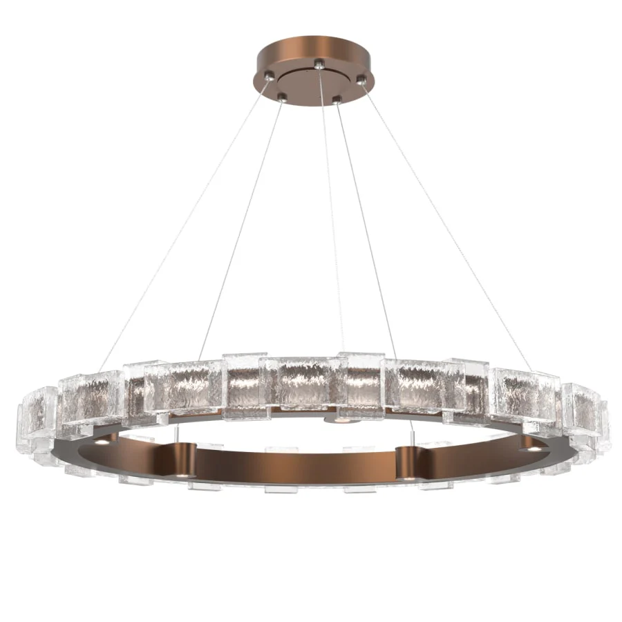 Hammerton Studio Tessera 38" Wide LED Ring Chandelier - Image 1