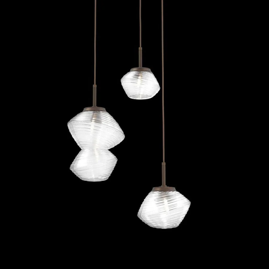 Hammerton Studio Mesa 3 Light 21" Wide LED Abstract Multi Light Pendant - 2700K - Image 1