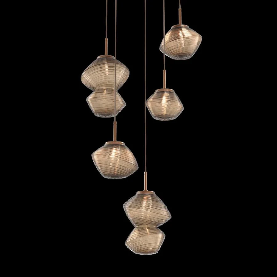 Hammerton Studio Mesa 5 Light 23" Wide LED Abstract Multi Light Pendant - 3000K - Image 1