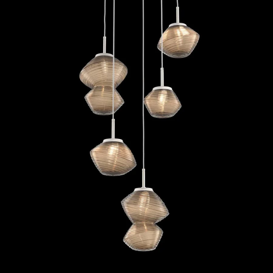 Hammerton Studio Mesa 5 Light 23" Wide LED Abstract Multi Light Pendant - 2700K - Image 1