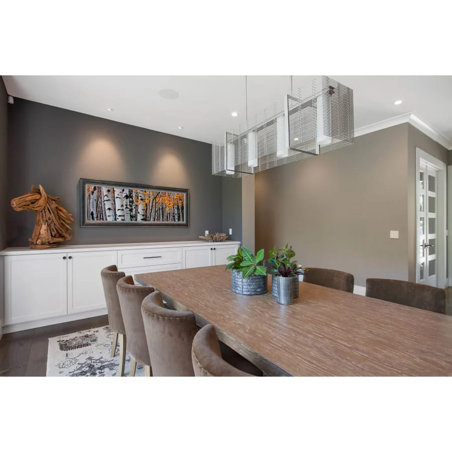 Hammerton Studio Downtown Mesh 4 Light 45" Wide Chandelier - Medium (E26) with Frosted Glass Inner Shades and Finished to Match Outer Metal Shade - Image 3