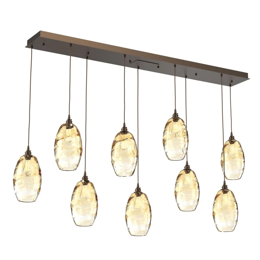 Hammerton Studio Ellisse 9 Light 67" Wide Linear Pendant - Image 1