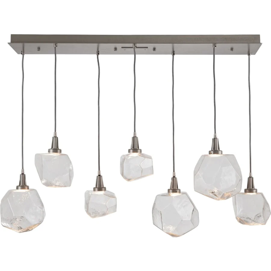 Hammerton Studio Gem 48" Wide 7 Light Hand Blown Glass Linear LED Pendant - Image 1