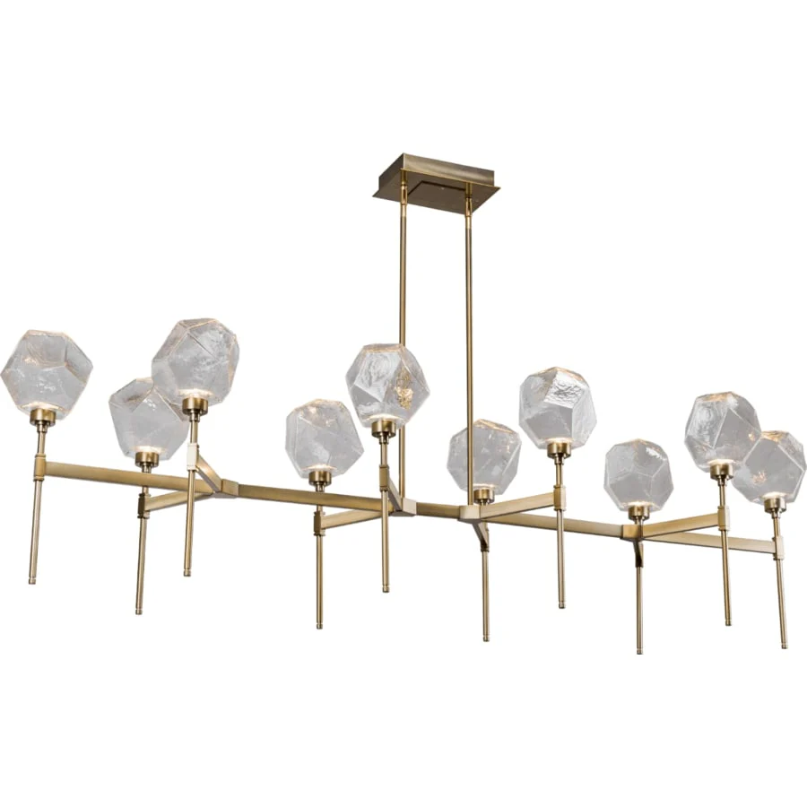Hammerton Studio Gem 69" Wide 10 Light Hand Blown Glass LED Linear Chandelier - Image 1