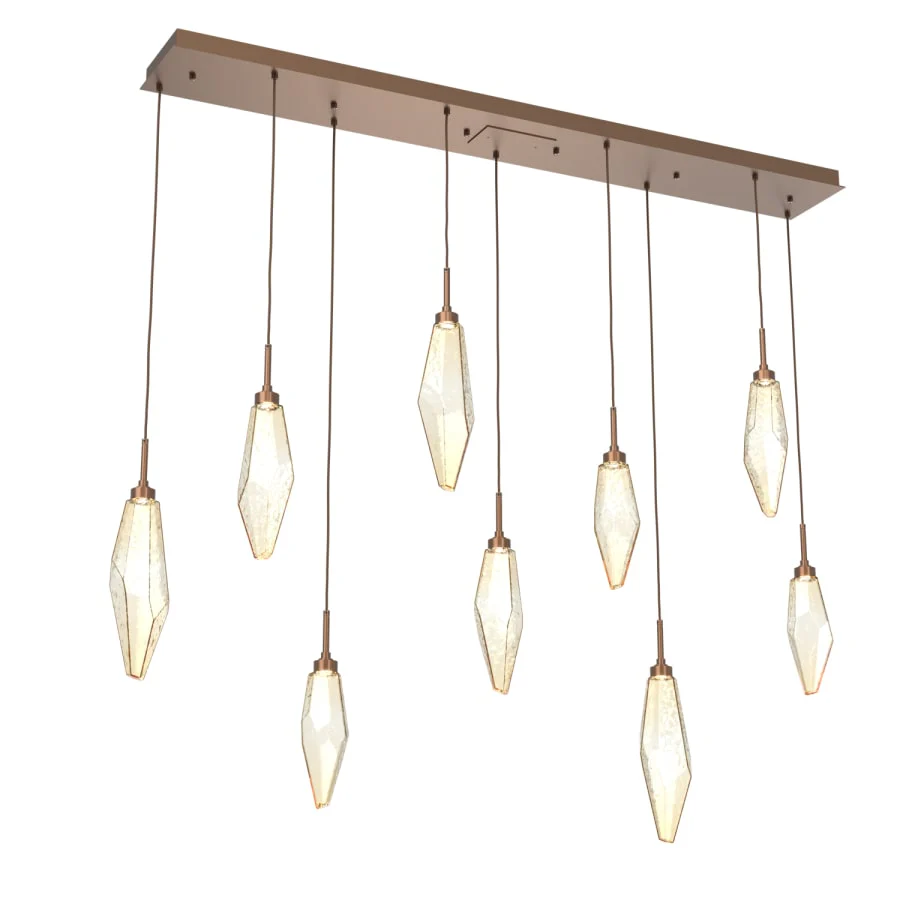 Hammerton Studio Rock Crystal 64" Wide LED Linear Pendant - Image 1