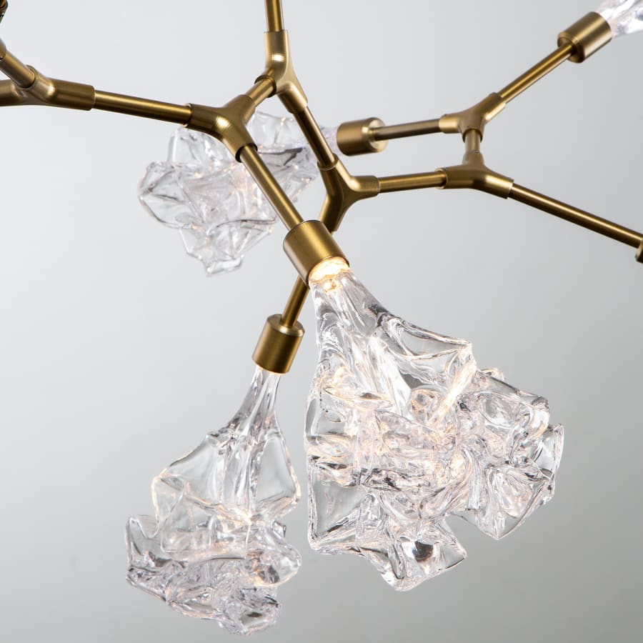 Hammerton Studio Blossom 36" Wide LED Abstract Chandelier with Clear Blossom Blown Glass Shades - Image 2