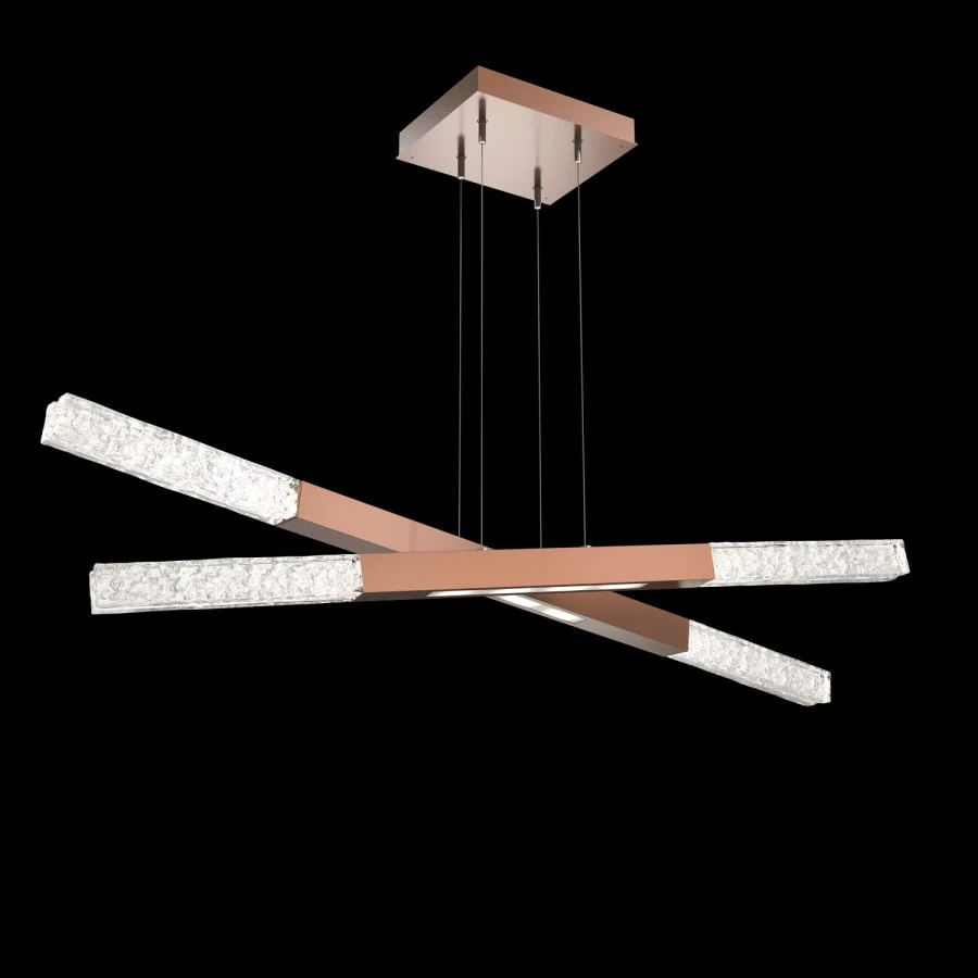 Hammerton Studio Axis 12 Light 48" Wide LED Abstract Linear Chandelier - 3000K - Image 1