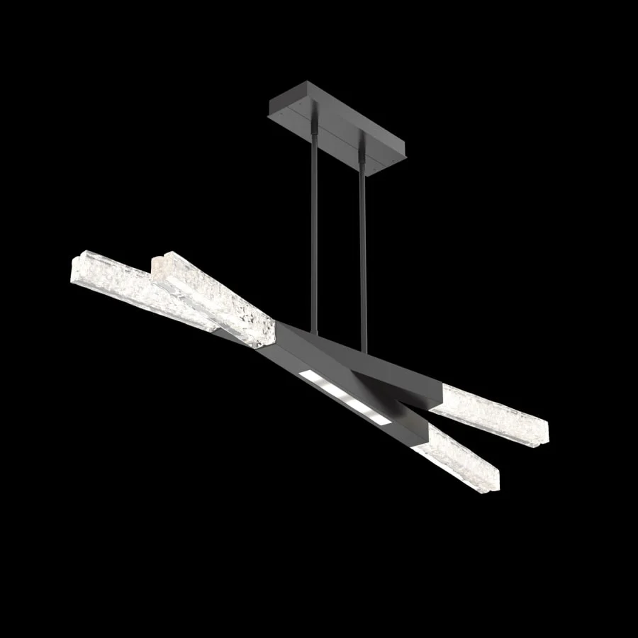 Hammerton Studio Axis 8 Light 51" Wide LED Abstract Linear Chandelier - 3000K - Image 1
