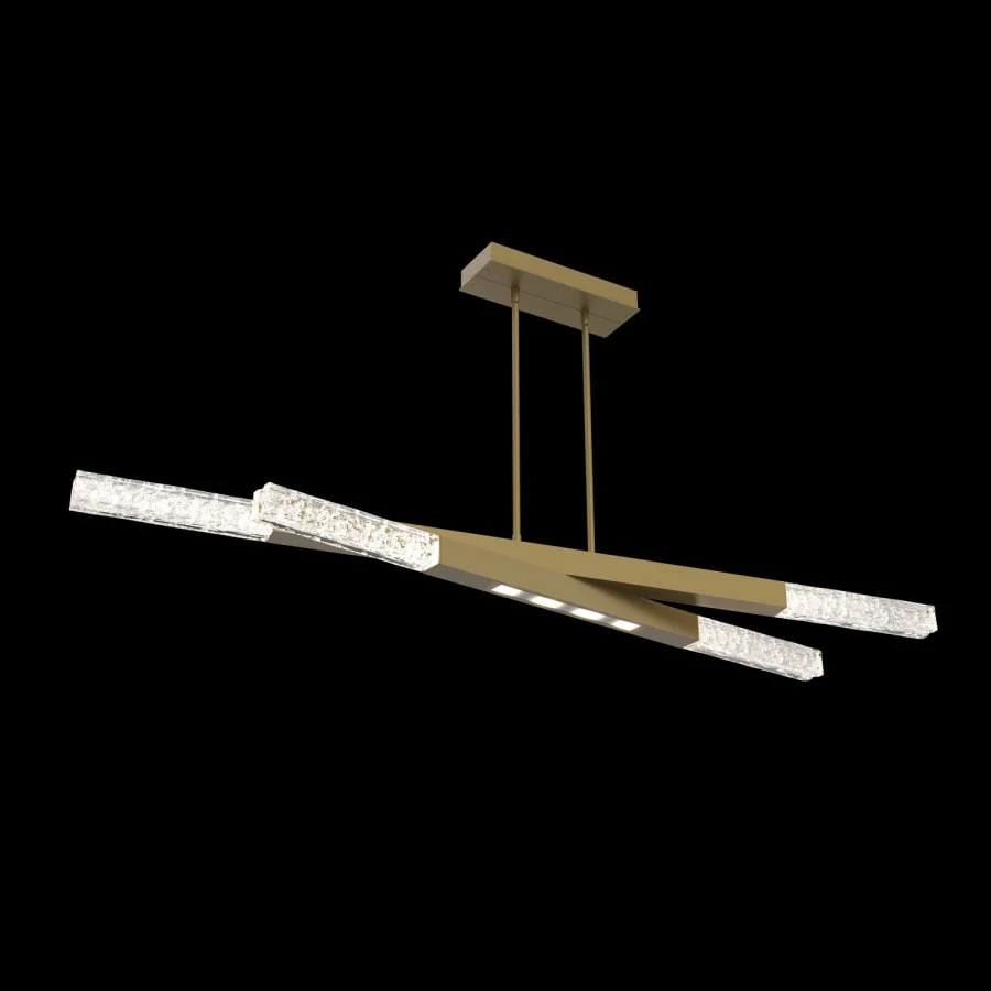 Hammerton Studio Axis 8 Light 64" Wide LED Abstract Linear Chandelier - 3000K - Image 1