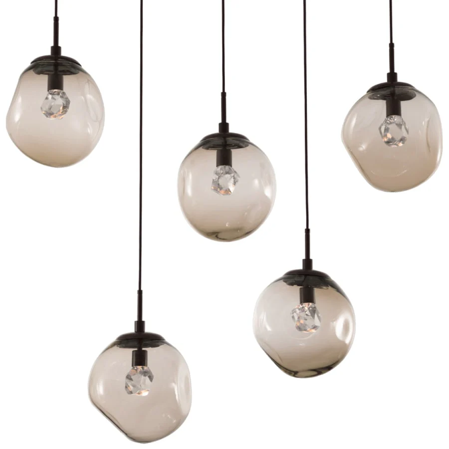 Hammerton Studio Aster 42" Wide LED Crystal Linear Pendant - Image 1