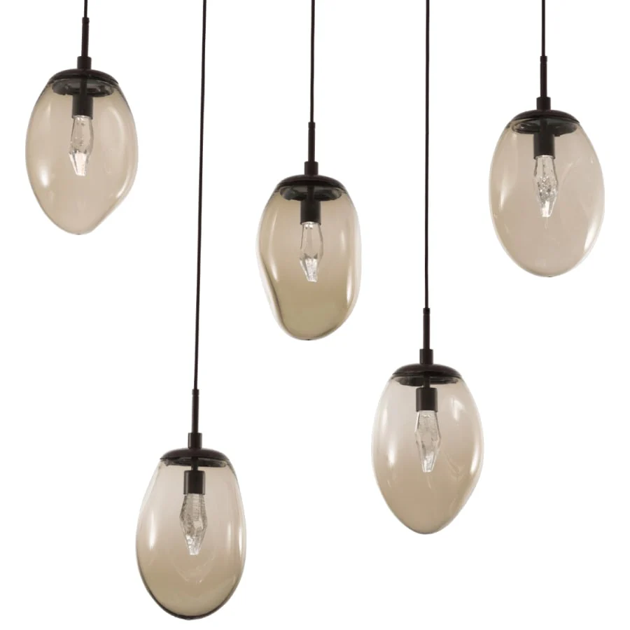 Hammerton Studio Meteo 42" Wide LED Crystal Linear Pendant - Image 1
