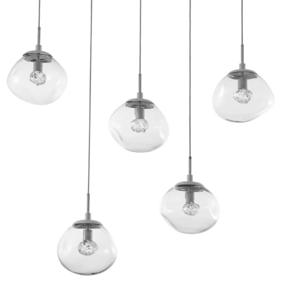 Hammerton Studio Nova 42" Wide LED Crystal Linear Pendant - Image 1