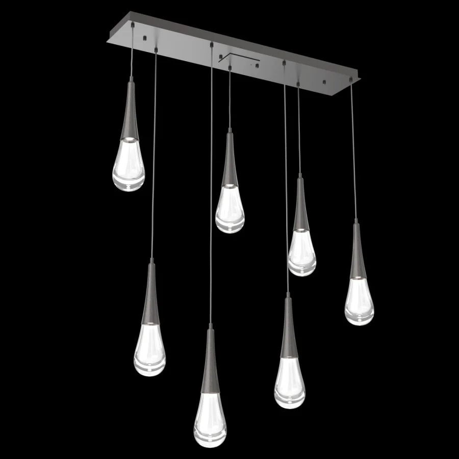 Hammerton Studio Raindrop 7 Light 43" Wide LED Linear Chandelier - 2700K - Image 1