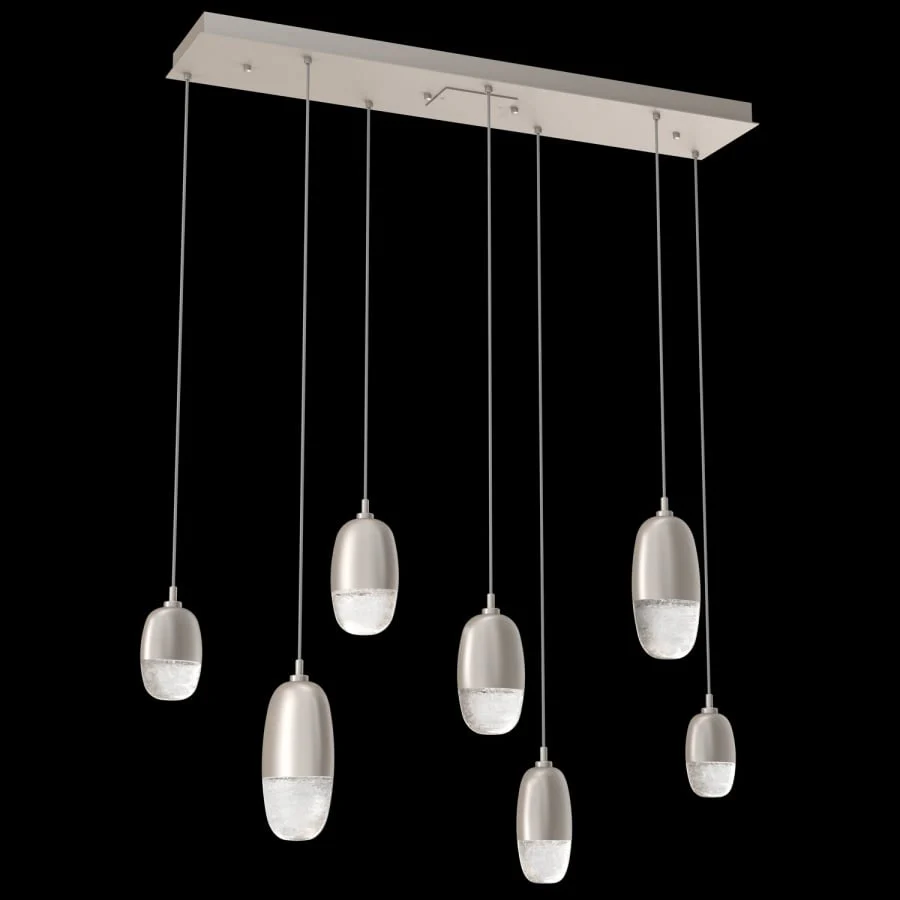 Hammerton Studio Pebble 7 Light 46" Wide LED Linear Chandelier - 2700K - Image 1