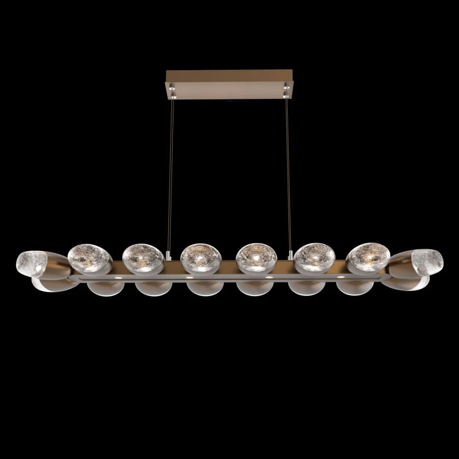 Hammerton Studio Pebble 20 Light 47" Wide LED Linear Chandelier - 2700K - Image 1