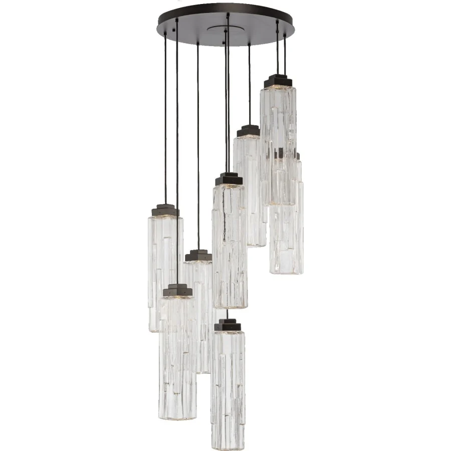 Hammerton Studio Ledgestone 8 Light 28" Wide LED Multi Light Pendant - Image 1