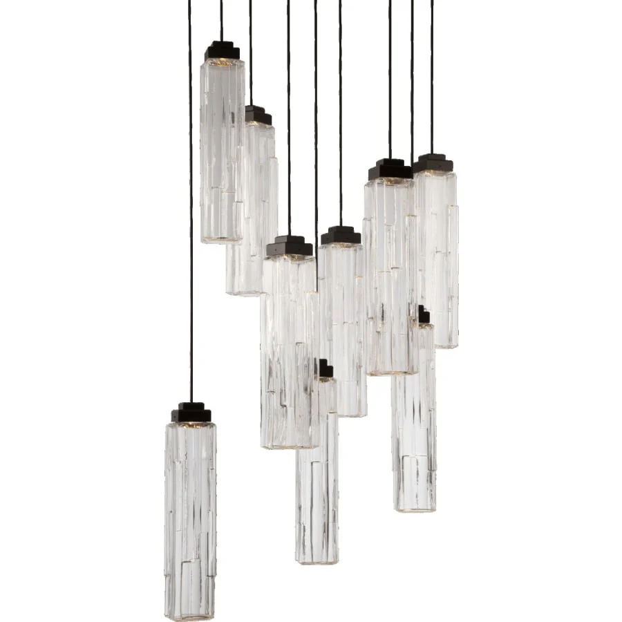 Hammerton Studio Ledgestone 9 Light 26" Wide LED Multi Light Pendant - Image 1