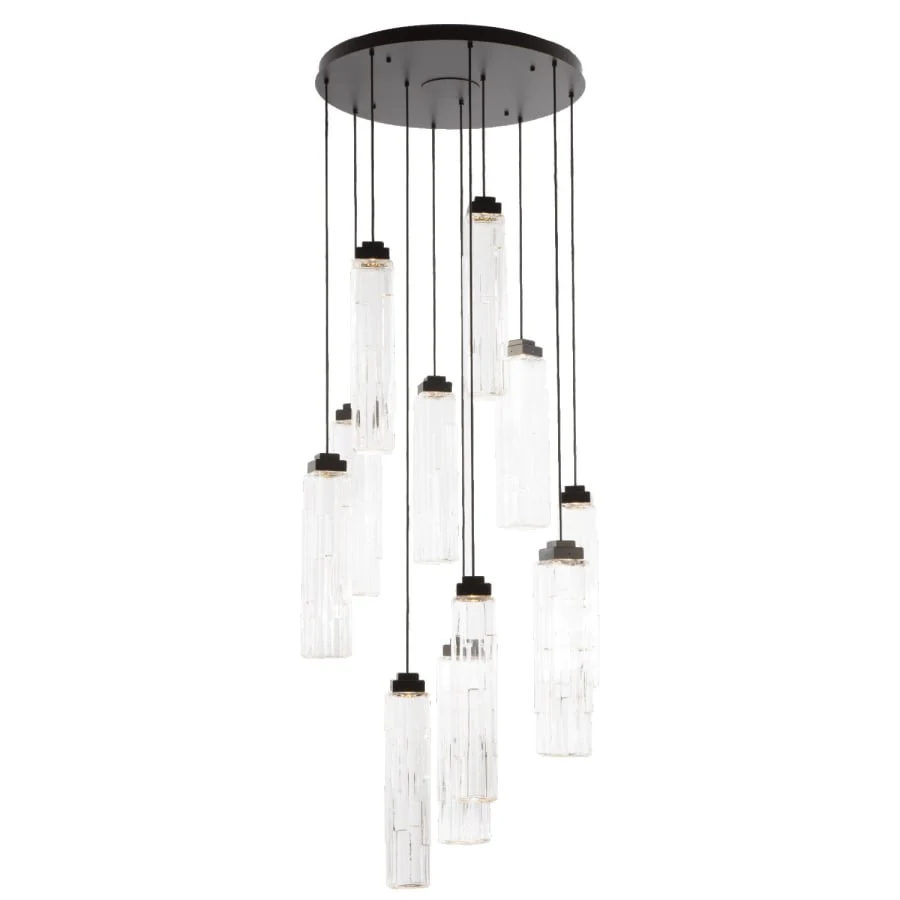 Hammerton Studio Ledgestone 11 Light 34" Wide LED Multi Light Pendant - Image 1