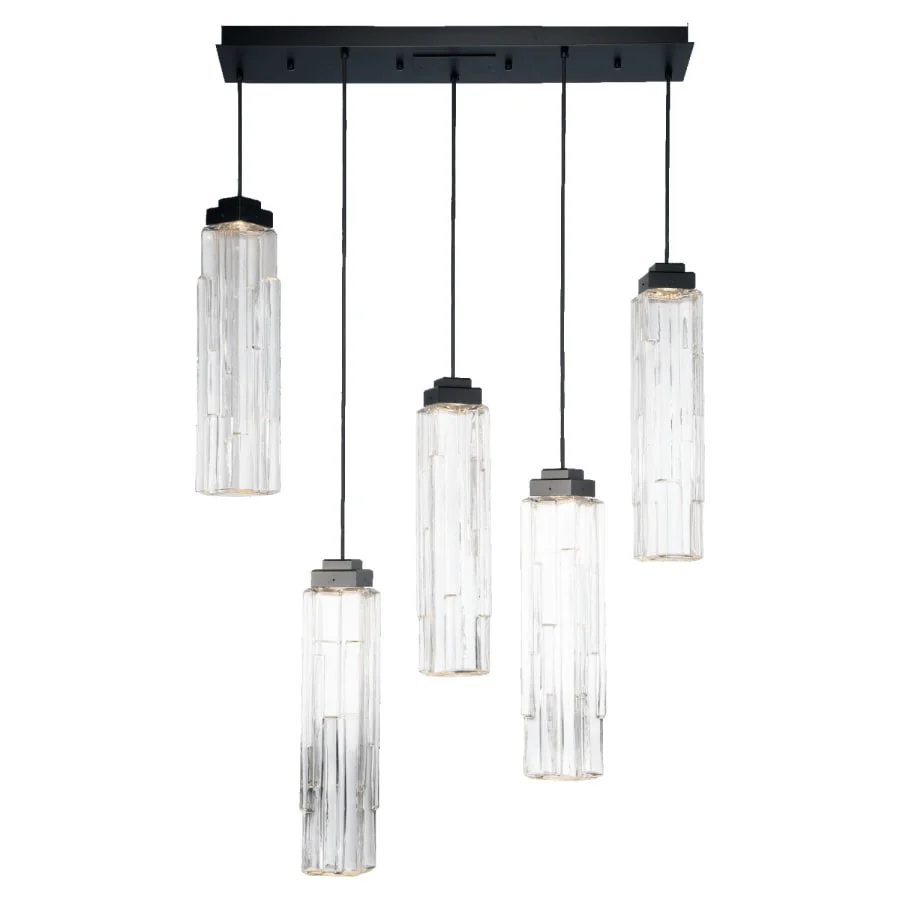 Hammerton Studio Ledgestone 5 Light 36" Wide LED Linear Pendant - Image 1