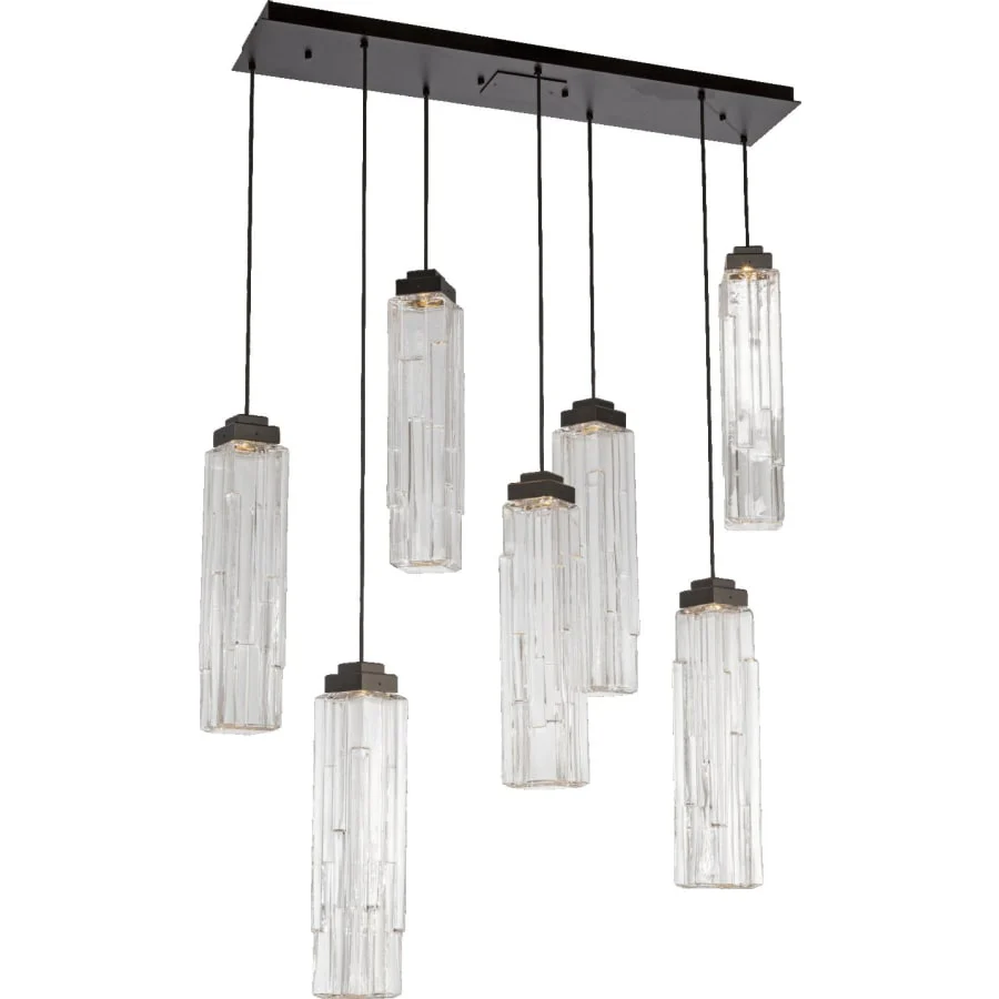 Hammerton Studio Ledgestone 7 Light 44" Wide LED Linear Pendant - Image 1