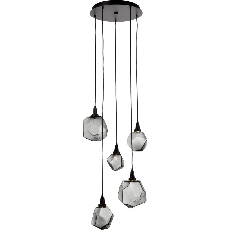 Hammerton Studio Gem 22" Wide 5 Light Hand Blown Glass LED Pendant - Image 1