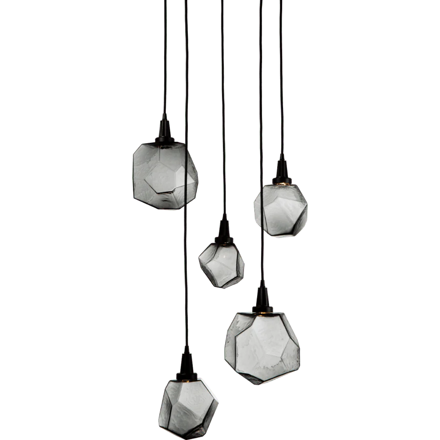 Hammerton Studio Gem 22" Wide 5 Light Hand Blown Glass LED Pendant - Image 2