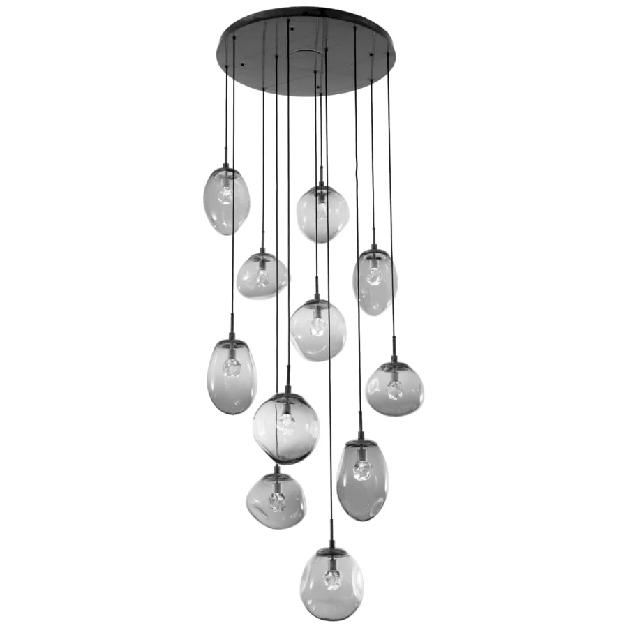 Hammerton Studio Cosmos 38" Wide Artisan Crafted 11 Light Nebula Glass Pendant - Image 1