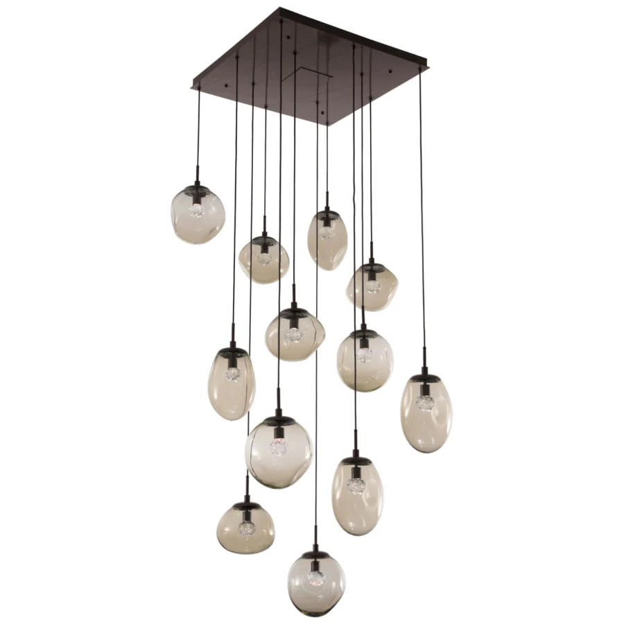 Hammerton Studio Cosmos 38" Wide Artisan Crafted 12 Light Nebula Glass Pendant - Image 1