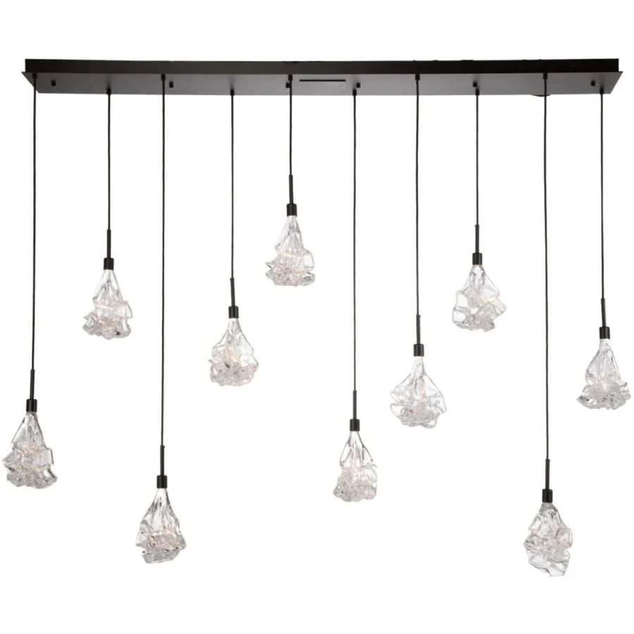 Hammerton Studio Blossom 10 Light 73" Wide LED Multi Light Pendant with Blown Glass Shades - Image 1