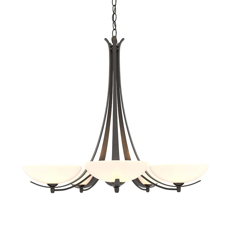 Hubbardton Forge Aegis 5 Light 32" Wide Chandelier - Image 1