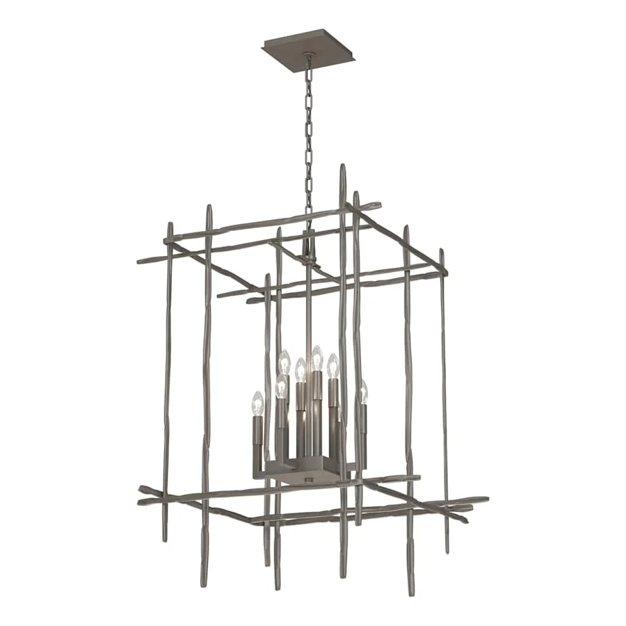 Hubbardton Forge Tura 8 Light 28" Wide Taper Candle Style Chandelier - Image 1