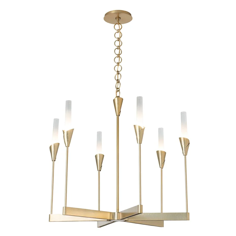 Hubbardton Forge Lilium 6 Light 31" Wide Chandelier - Image 1