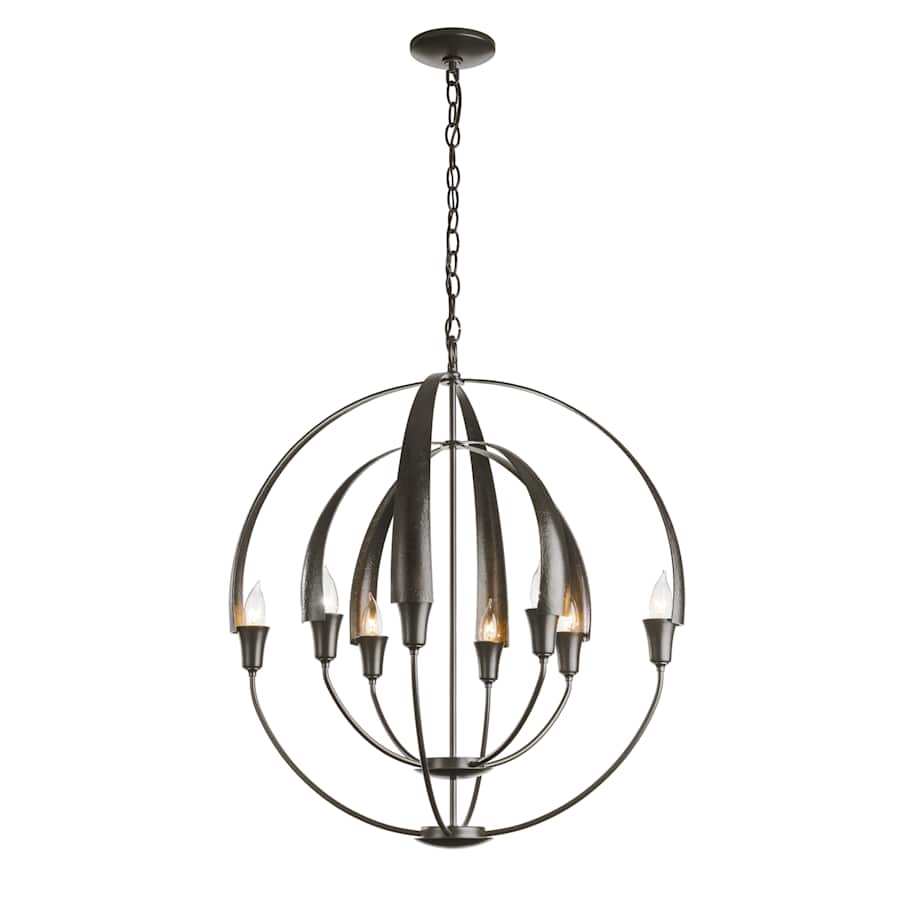 Hubbardton Forge Cirque 8 Light 26" Wide Taper Candle Style Chandelier - Image 1