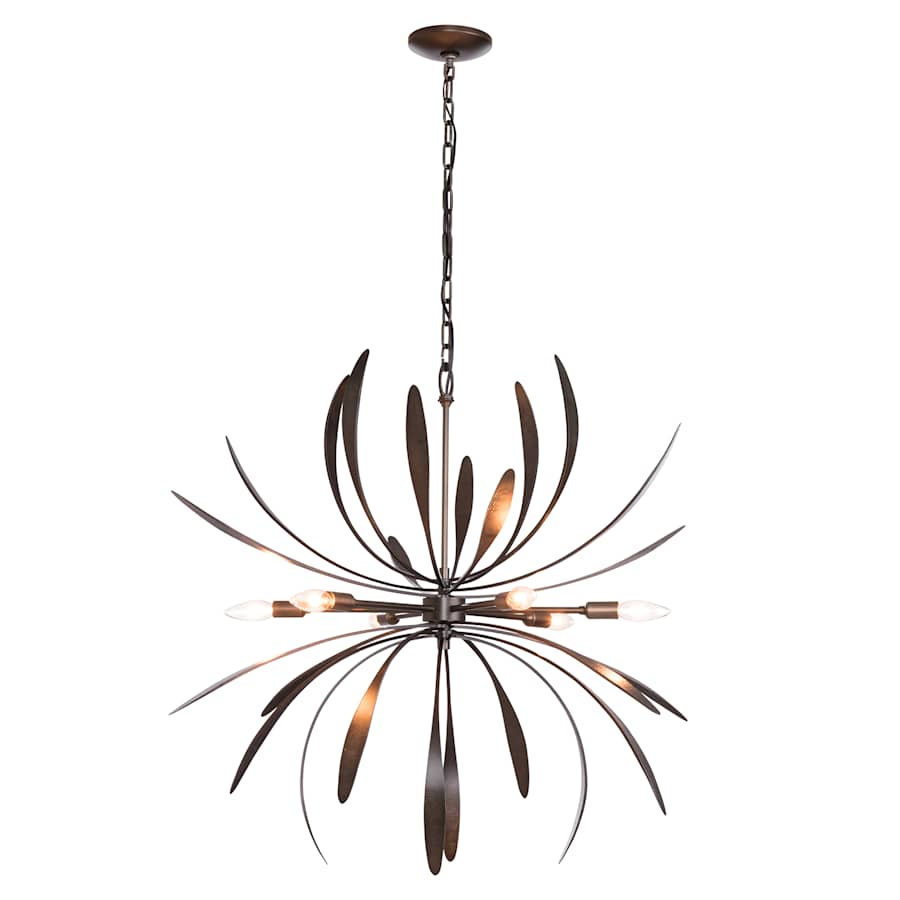 Hubbardton Forge Dahlia 6 Light 33" Wide Taper Candle Style Chandelier - Image 2