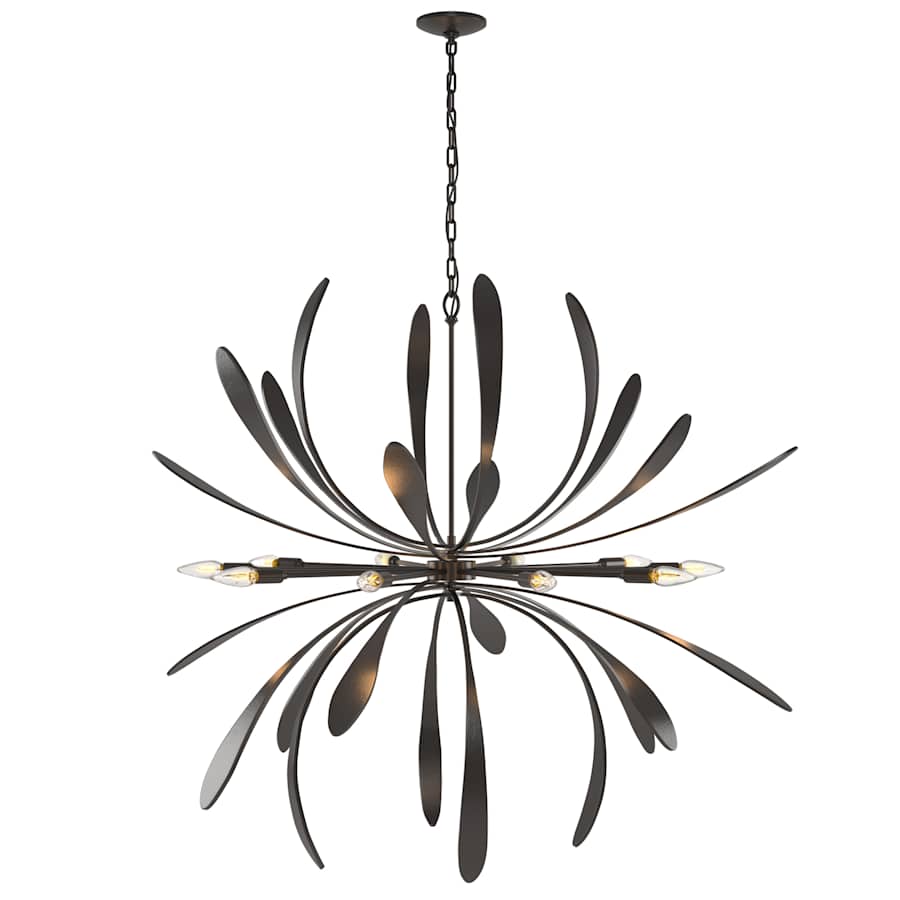 Hubbardton Forge Dahlia 10 Light 49" Wide Abstract Sputnik Chandelier - Image 1