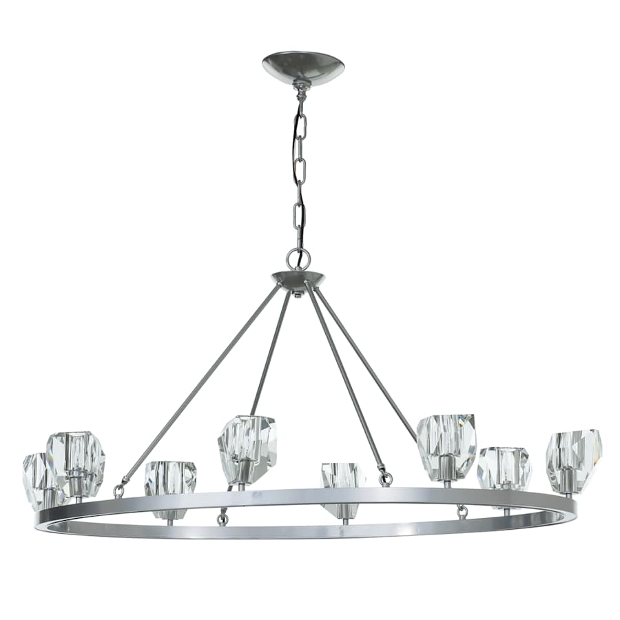 Hubbardton Forge Gatsby 8 Light 45" Wide Crystal Ring Chandelier - Image 3