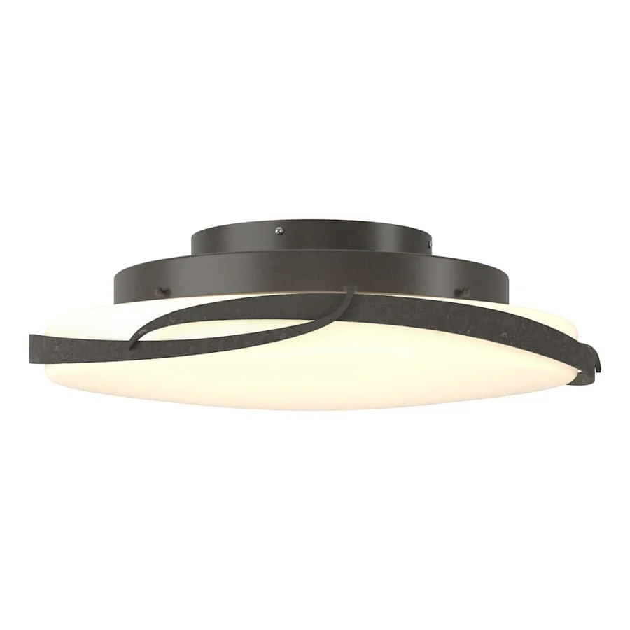 Hubbardton Forge Flora 24" Wide LED Flush Mount Bowl Ceiling Fixture with Customizable Glass Shade - Image 2