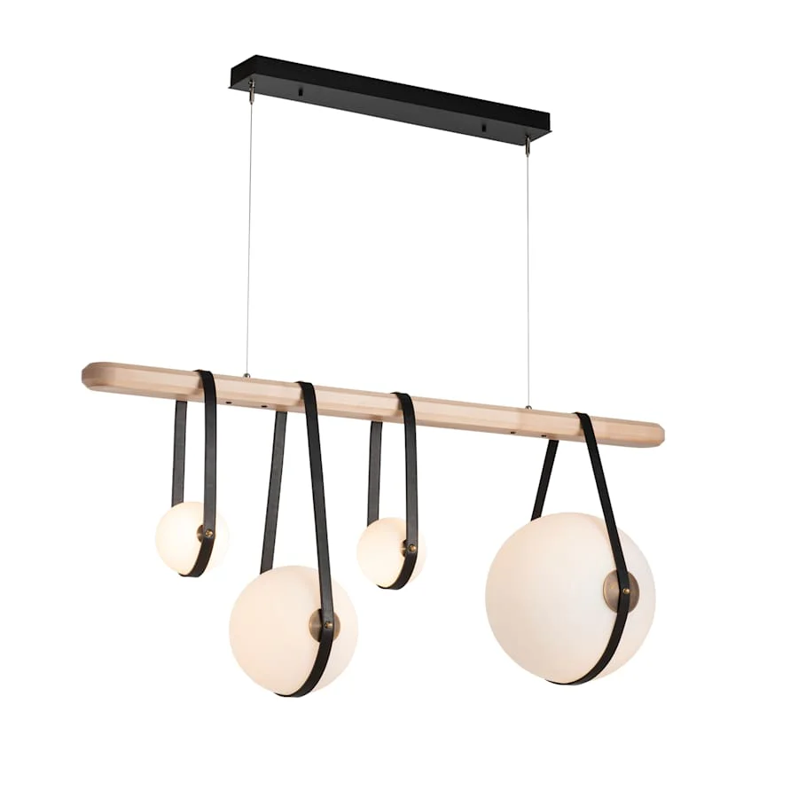 Hubbardton Forge Derby 52" Wide LED Linear Chandelier - Image 1