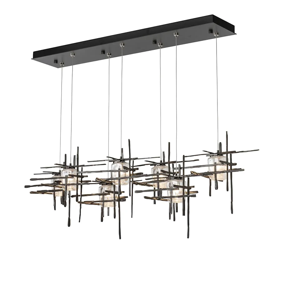 Hubbardton Forge Tura 7 Light 54" Wide Abstract Linear Pendant - Image 2