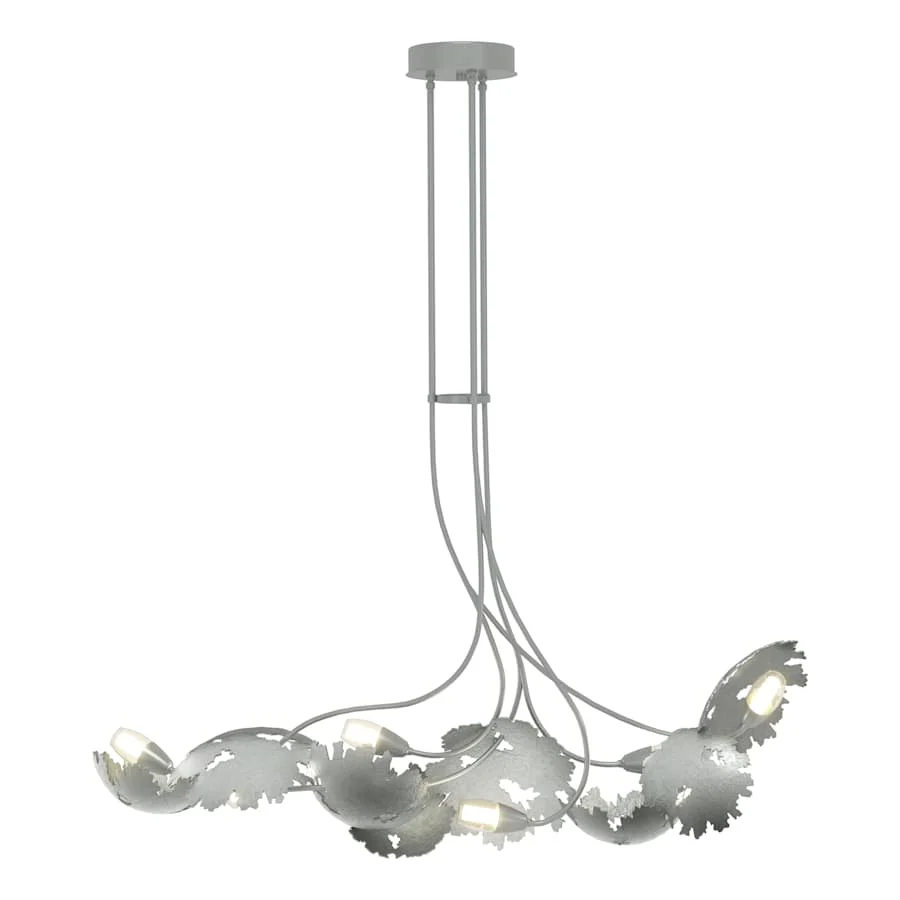 Hubbardton Forge Pangea 6 Light 48" Wide Abstract Linear Pendant - Image 1