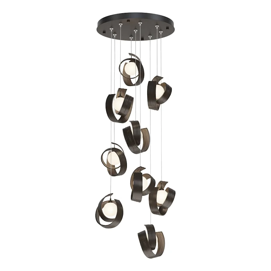 Hubbardton Forge Riza 9 Light 22" Wide Multi Light Pendant - Image 1