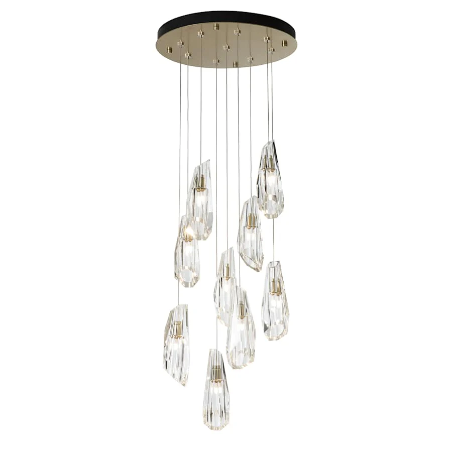 Hubbardton Forge Luma 9 Light 21" Wide Crystal Multi Light Pendant - Image 1