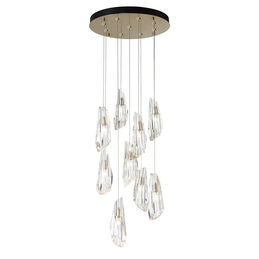 Hubbardton Forge Luma 9 Light 21" Wide Crystal Multi Light Pendant - Image 2