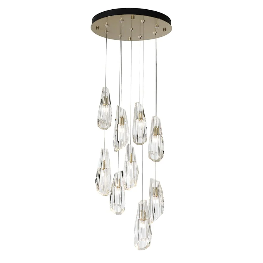Hubbardton Forge Luma 9 Light 21" Wide Crystal Multi Light Pendant - Image 3
