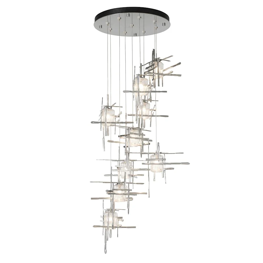 Hubbardton Forge Tura 9 Light 30" Wide Abstract Multi Light Pendant - Image 1