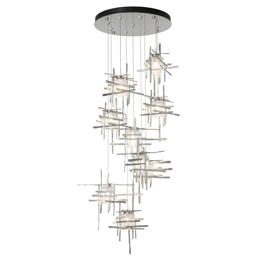 Hubbardton Forge Tura 9 Light 30" Wide Abstract Multi Light Pendant - Image 2