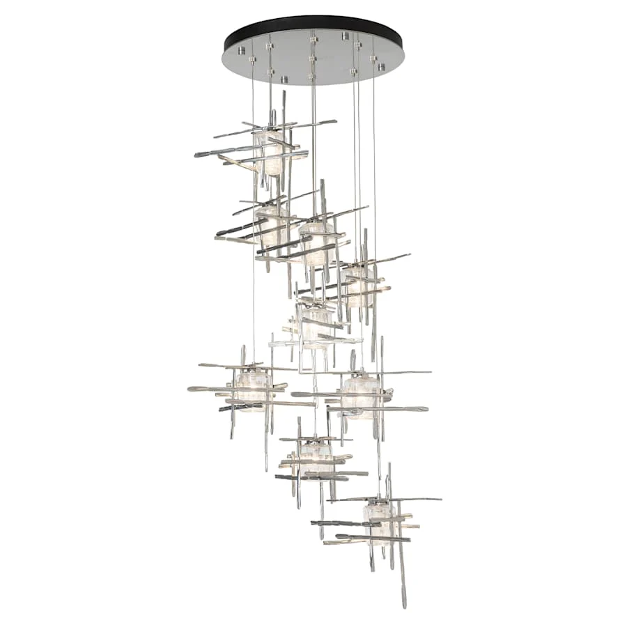 Hubbardton Forge Tura 9 Light 30" Wide Abstract Multi Light Pendant - Image 3